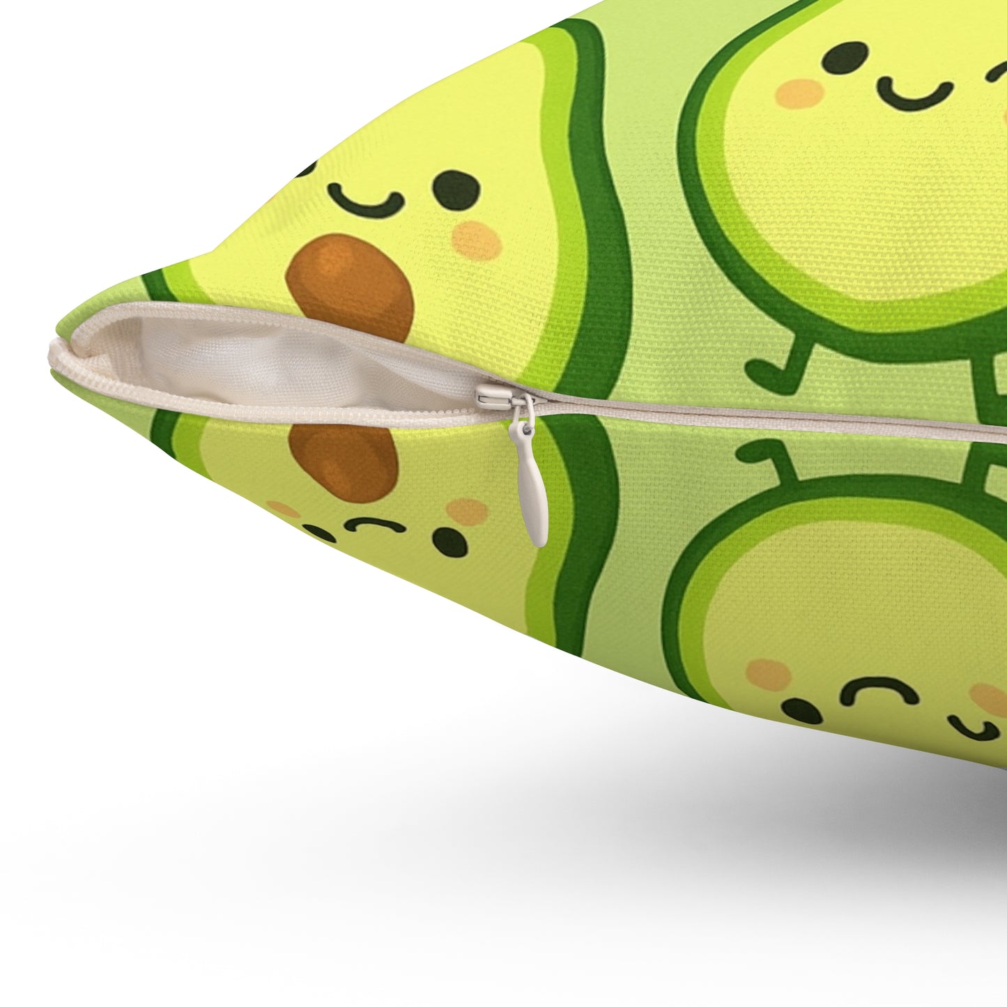 “Guac Babe” – Kawaii Avocado Decorative Throw