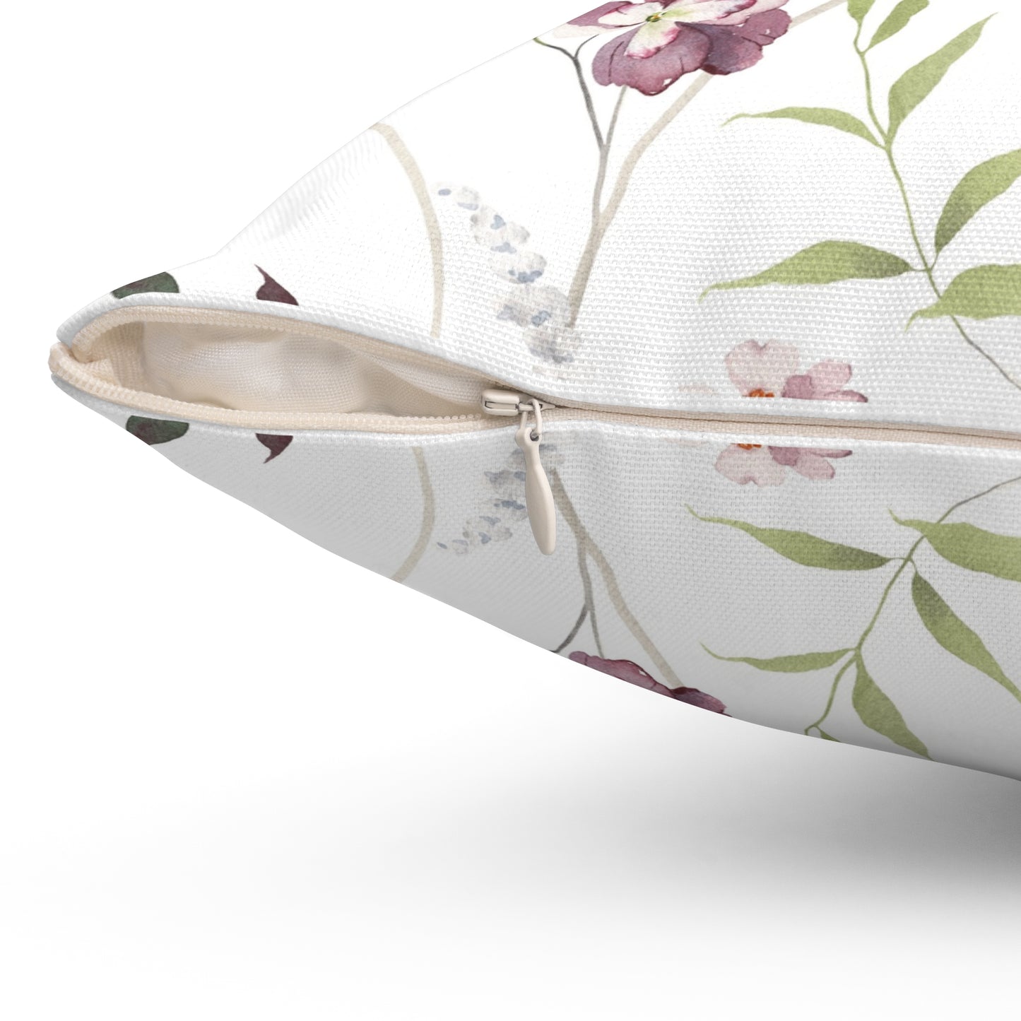 Floral Bird Pattern Pillow, Home Decor Accent, Cozy Living Room Decoration, Gift for Bird Lovers, Spring Home Accessories