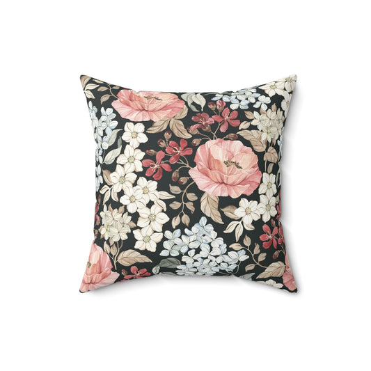 Floral Home Décor Pillow | Cozy Cushion for Living Room | Gift for Housewarming, Weddings, or Mother's Day, Decorative Throw Pillow