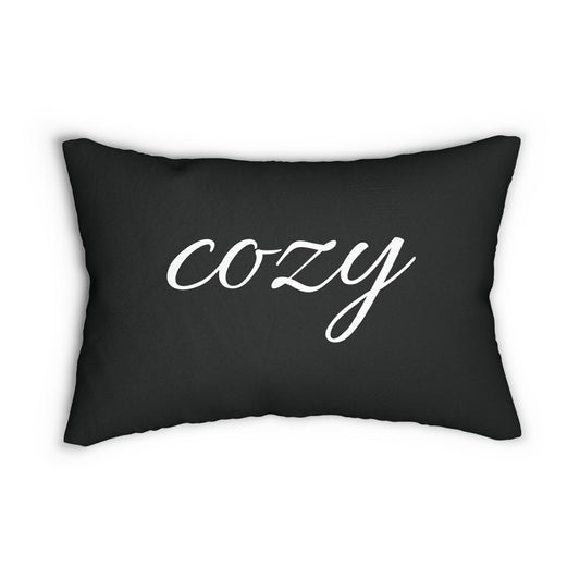 Cozy Spun Polyester Lumbar Pillow, Decorative Cushion, Home Decor, Cozy Home Accents, Gift for Homeowners, Relaxation Pillow