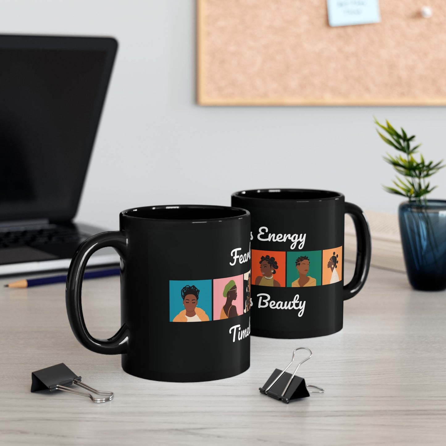 “Queen” Black Mug