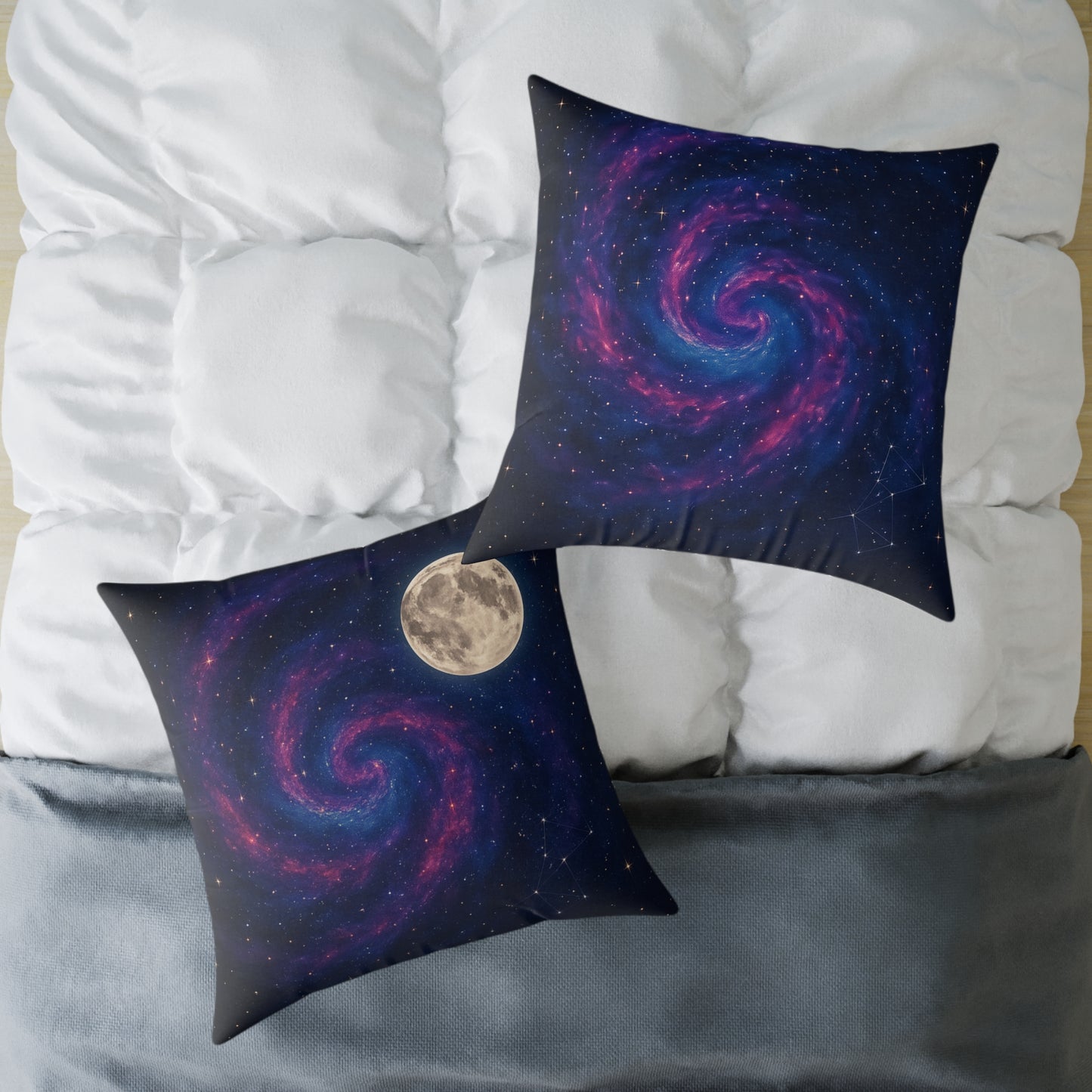 Galactic Spiral Pillow for Cosmic Decor, Space Themed Cushion, Astronaut Bedroom, Galaxy Throw Pillow, Celestial Home Accessory