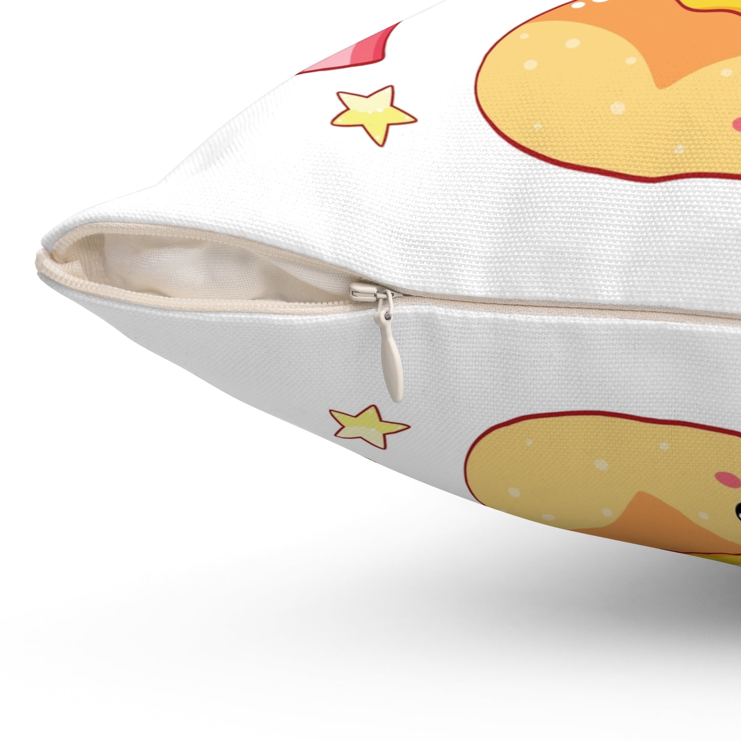 “Cutesy” Foodie Square Pillow - Whimsical Breakfast Designs