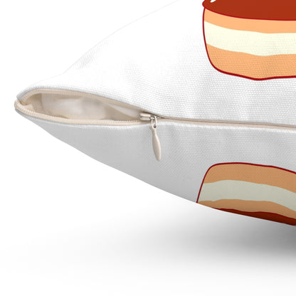 “Sweetie Pie” Spun Square Pillow