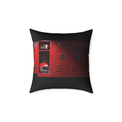 “Game DAY” Football Square Poly Canvas Pillow