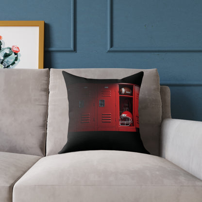 “Game DAY” Football Square Poly Canvas Pillow