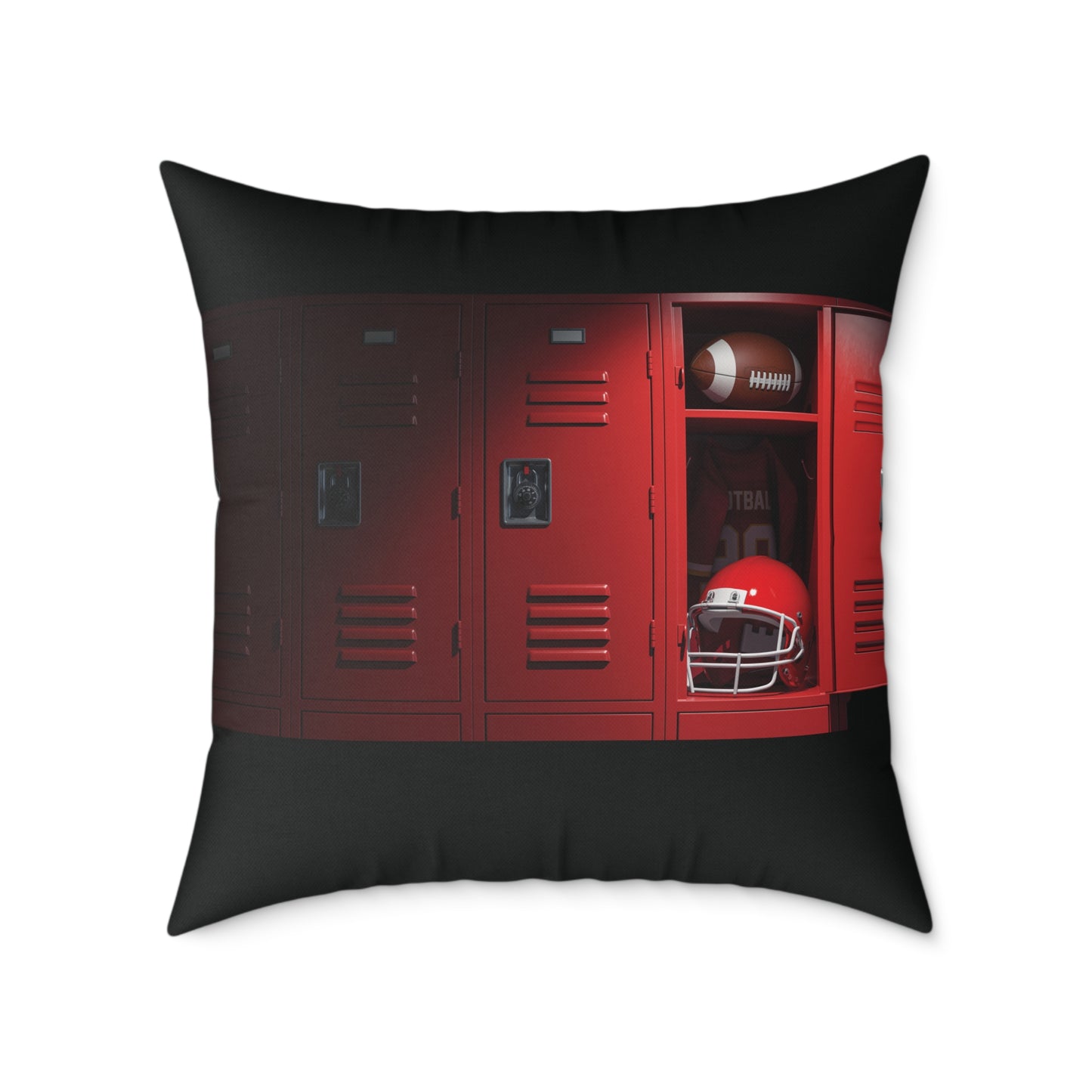 “Game DAY” Football Square Poly Canvas Pillow