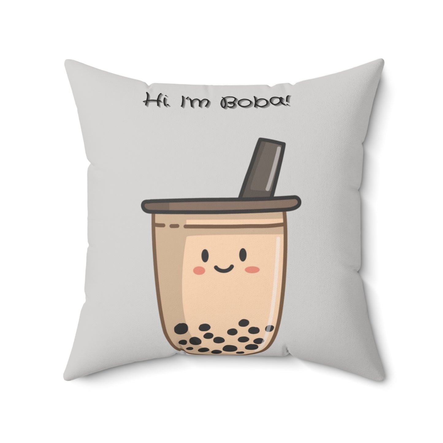 “Boba” Cute Spun Pillow