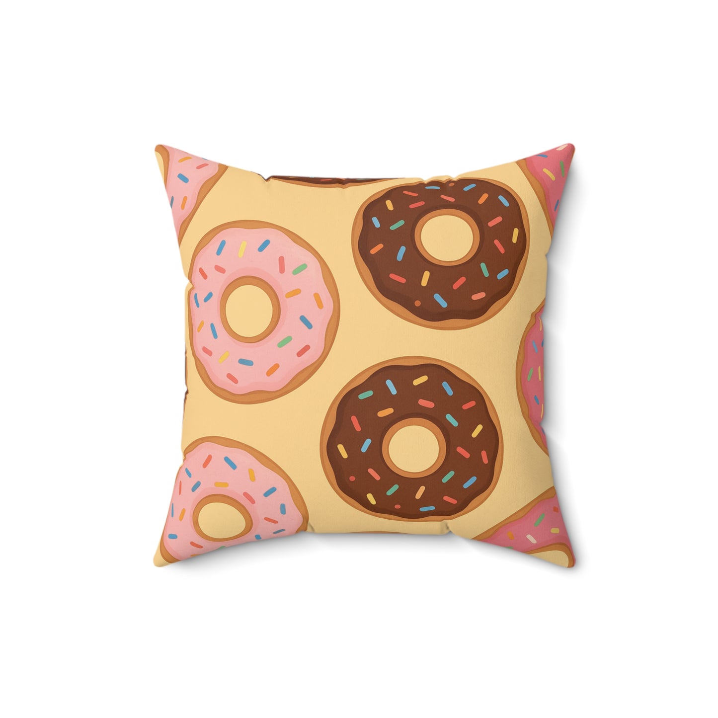 “Donut Café” Square Pillow