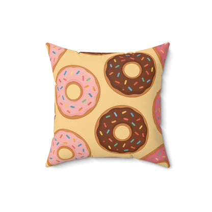 “Donut Café” Square Pillow
