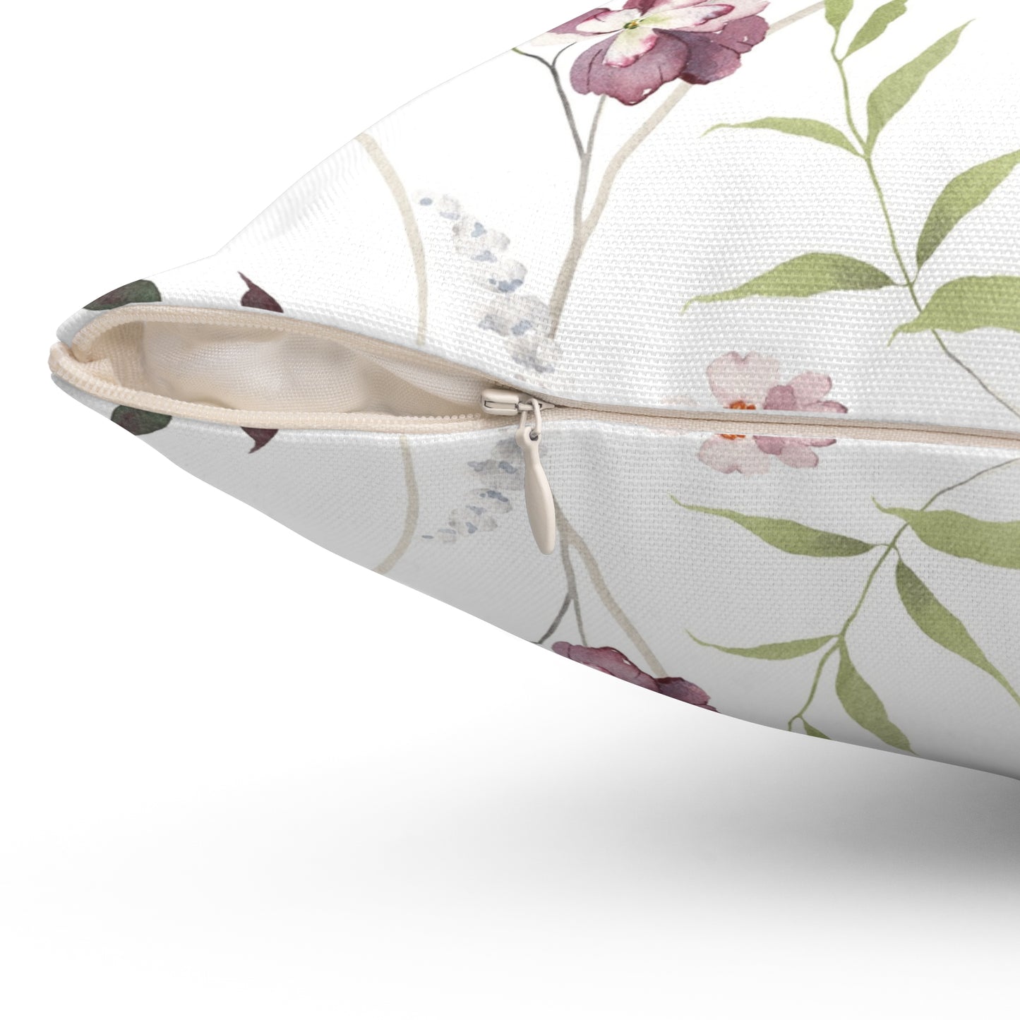 Floral Bird Pattern Pillow, Home Decor Accent, Cozy Living Room Decoration, Gift for Bird Lovers, Spring Home Accessories