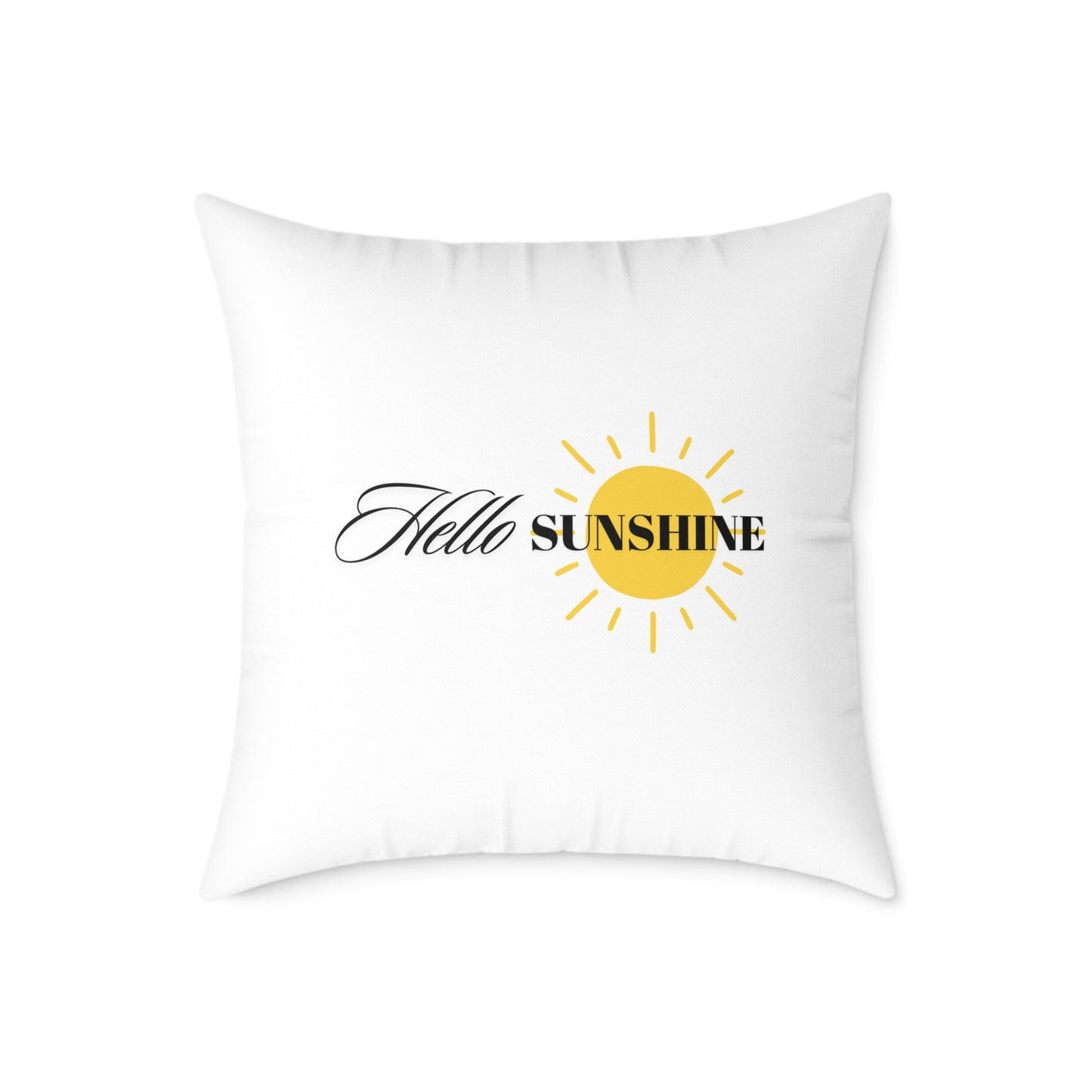 Hello Sunshine Pillow, Decorative Cushion, Home Decor Ideas, Gift for Her, Summer Decor, Cheerful Accent Pillow