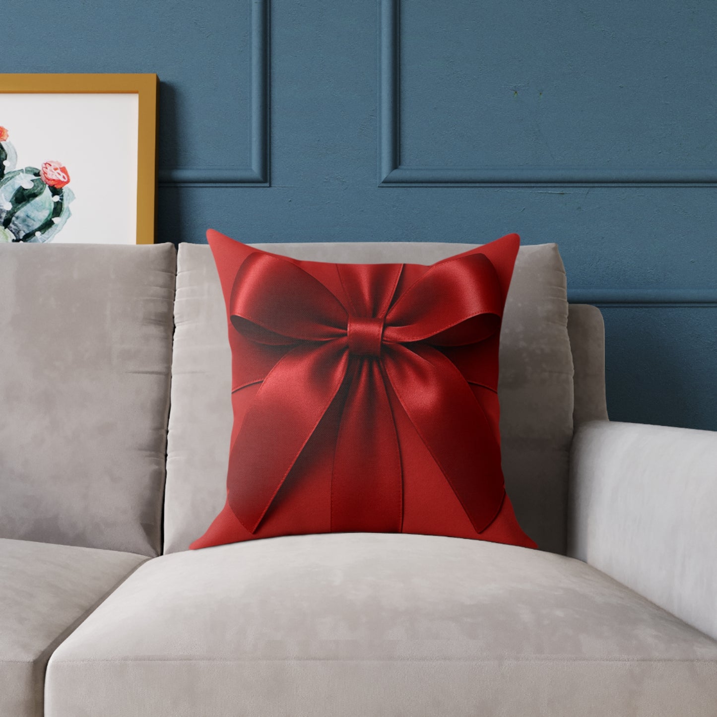 “BOWlicious” Holiday Gift Wrapped Pillow