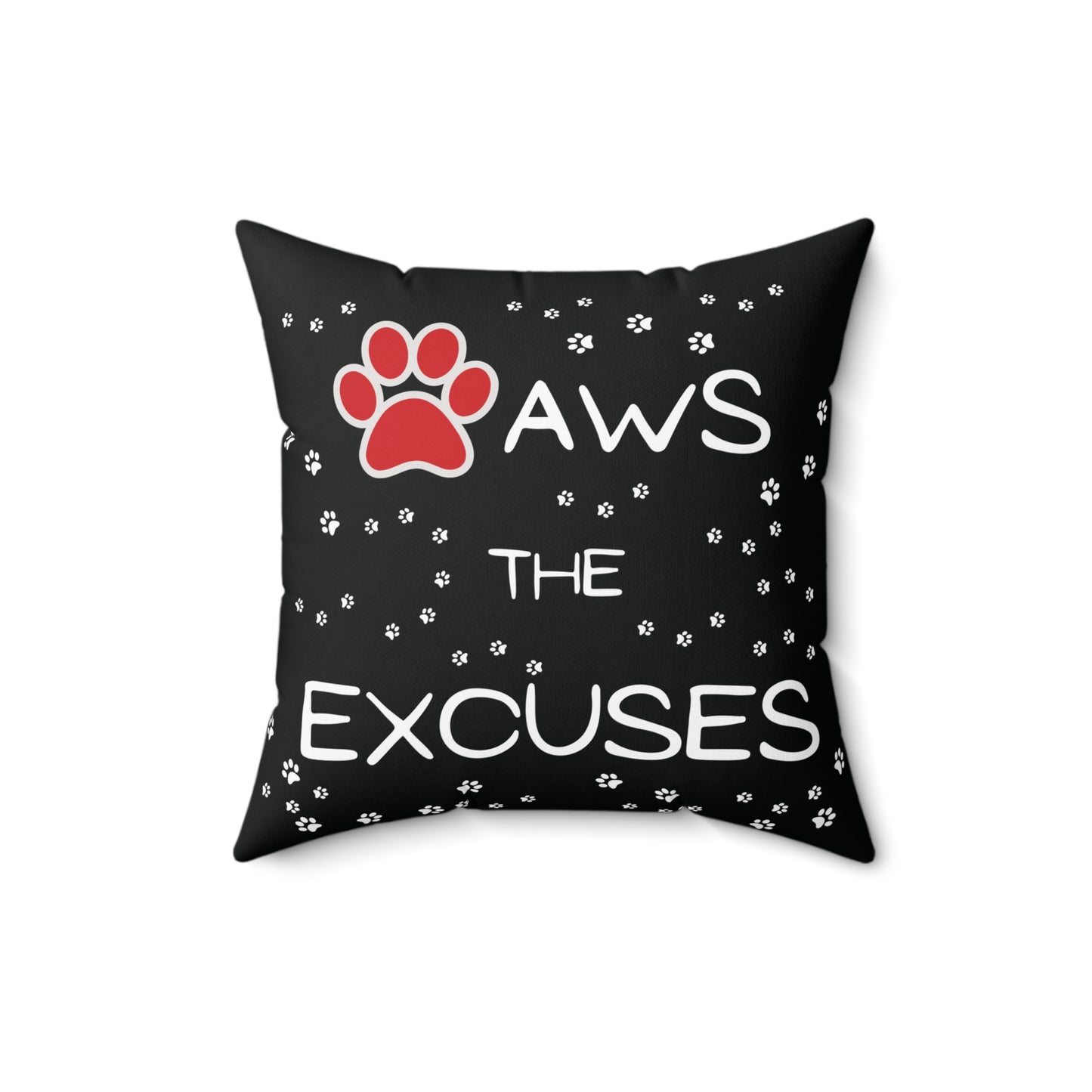 Funny Dog Lover Decorative Throw Pillow - Black - CozyDreamzLLC