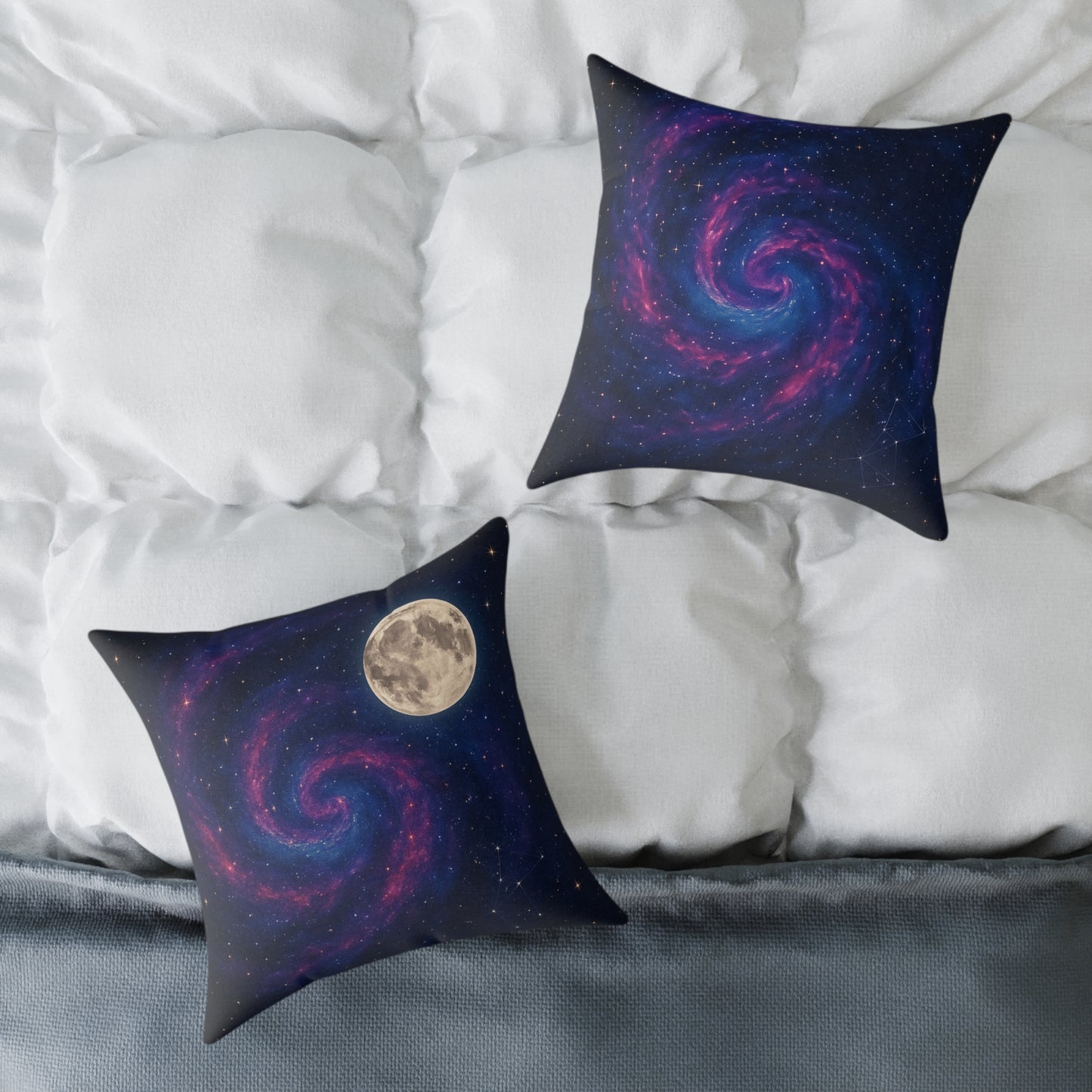 Galactic Spiral Pillow for Cosmic Decor, Space Themed Cushion, Astronaut Bedroom, Galaxy Throw Pillow, Celestial Home Accessory