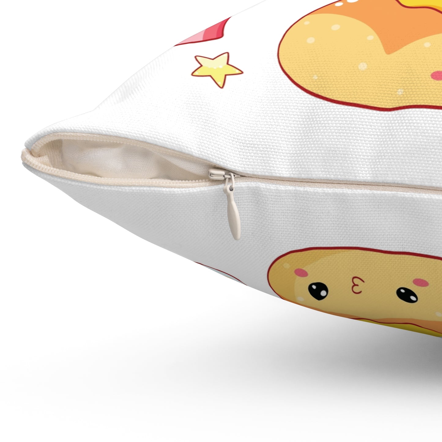 “Cutesy” Foodie Square Pillow - Whimsical Breakfast Designs