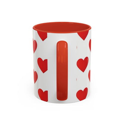 Red Hearts Valentine Ceramic Mug (11/15oz)