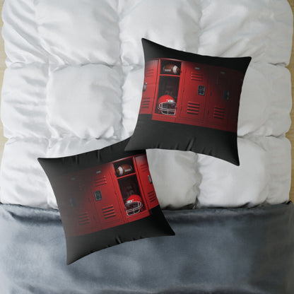 “Game DAY” Football Square Poly Canvas Pillow