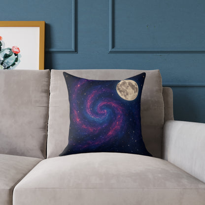 Galactic Spiral Pillow for Cosmic Decor, Space Themed Cushion, Astronaut Bedroom, Galaxy Throw Pillow, Celestial Home Accessory