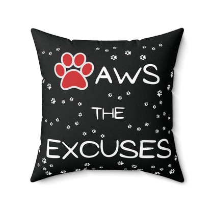 Funny Dog Lover Decorative Throw Pillow - Black - CozyDreamzLLC