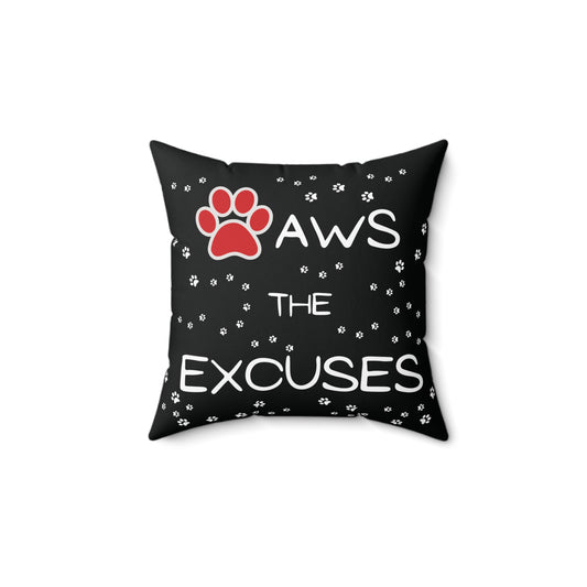 Funny Dog Lover Decorative Throw Pillow - Black - CozyDreamzLLC