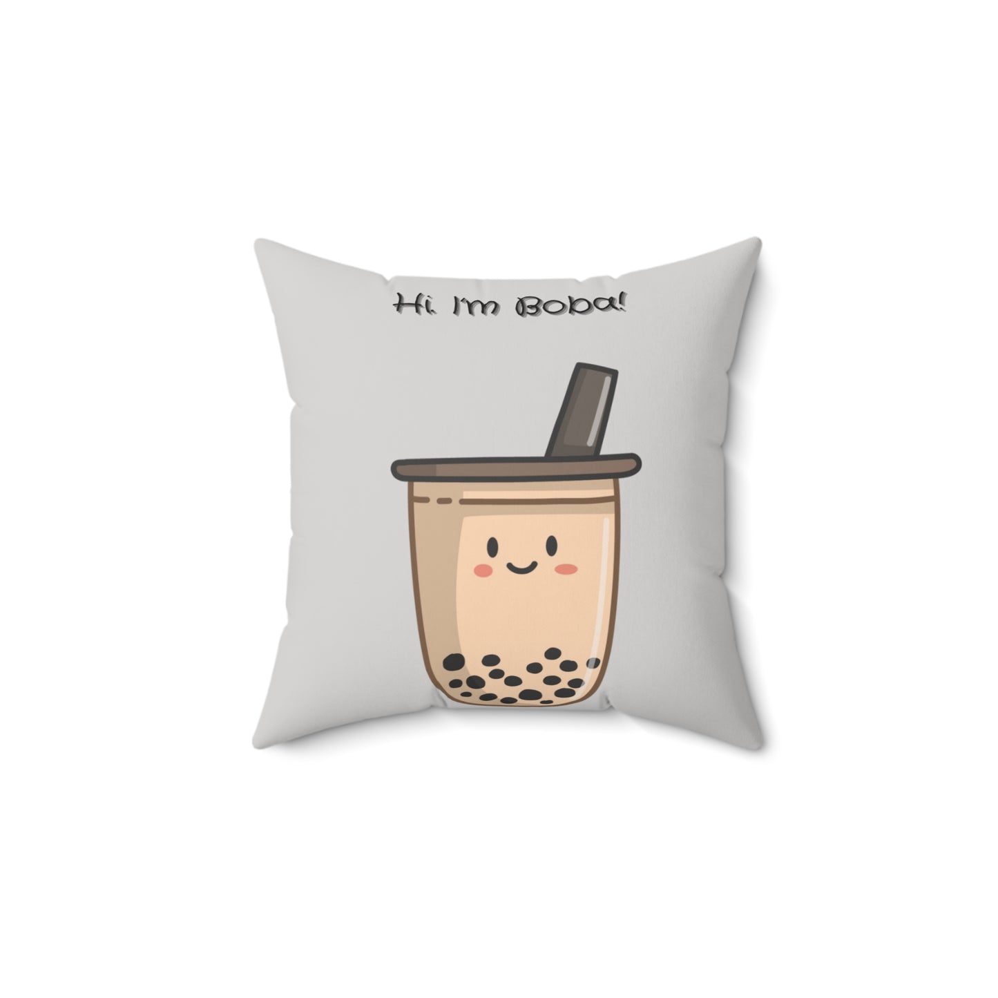 “Boba” Cute Spun Pillow