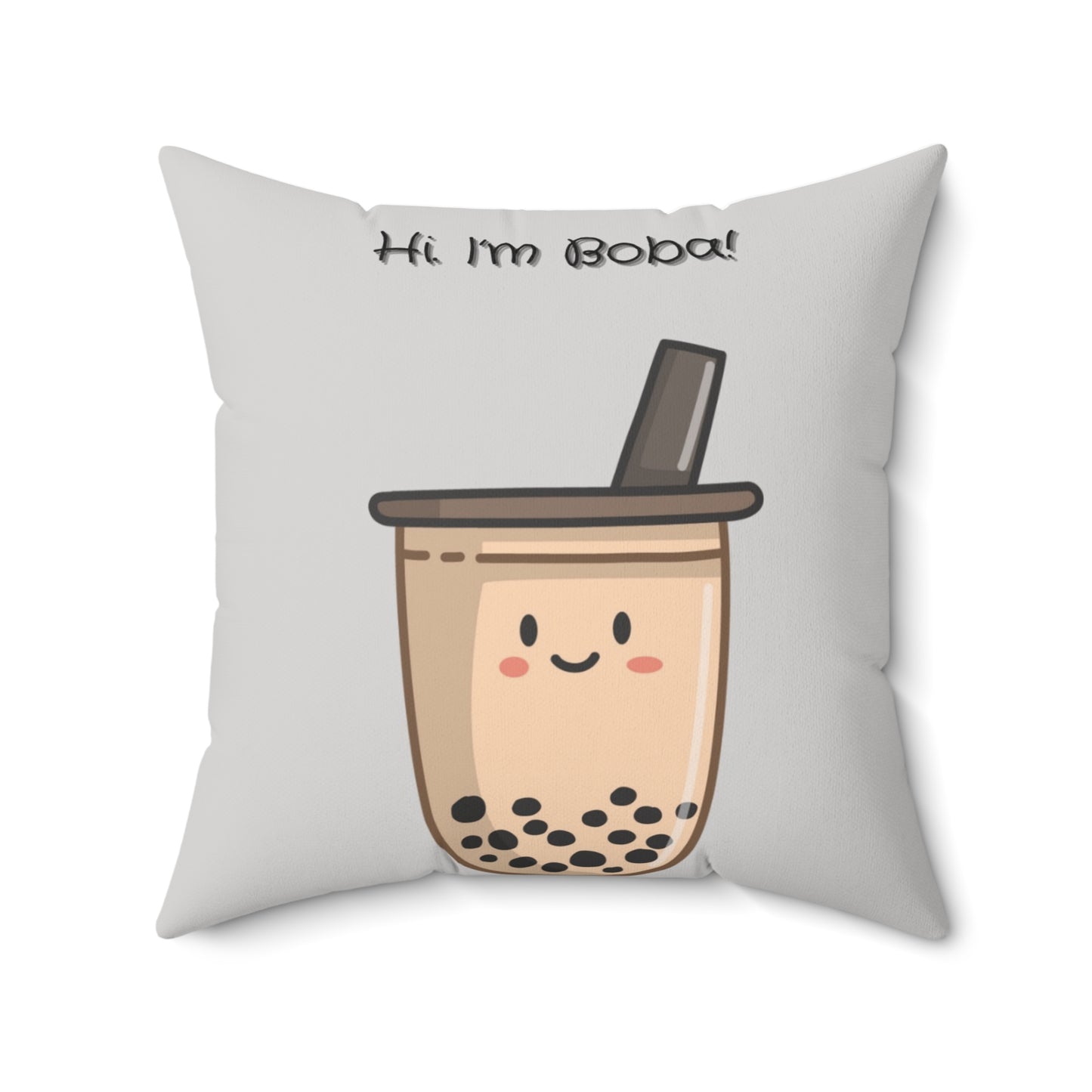 “Boba” Cute Spun Pillow