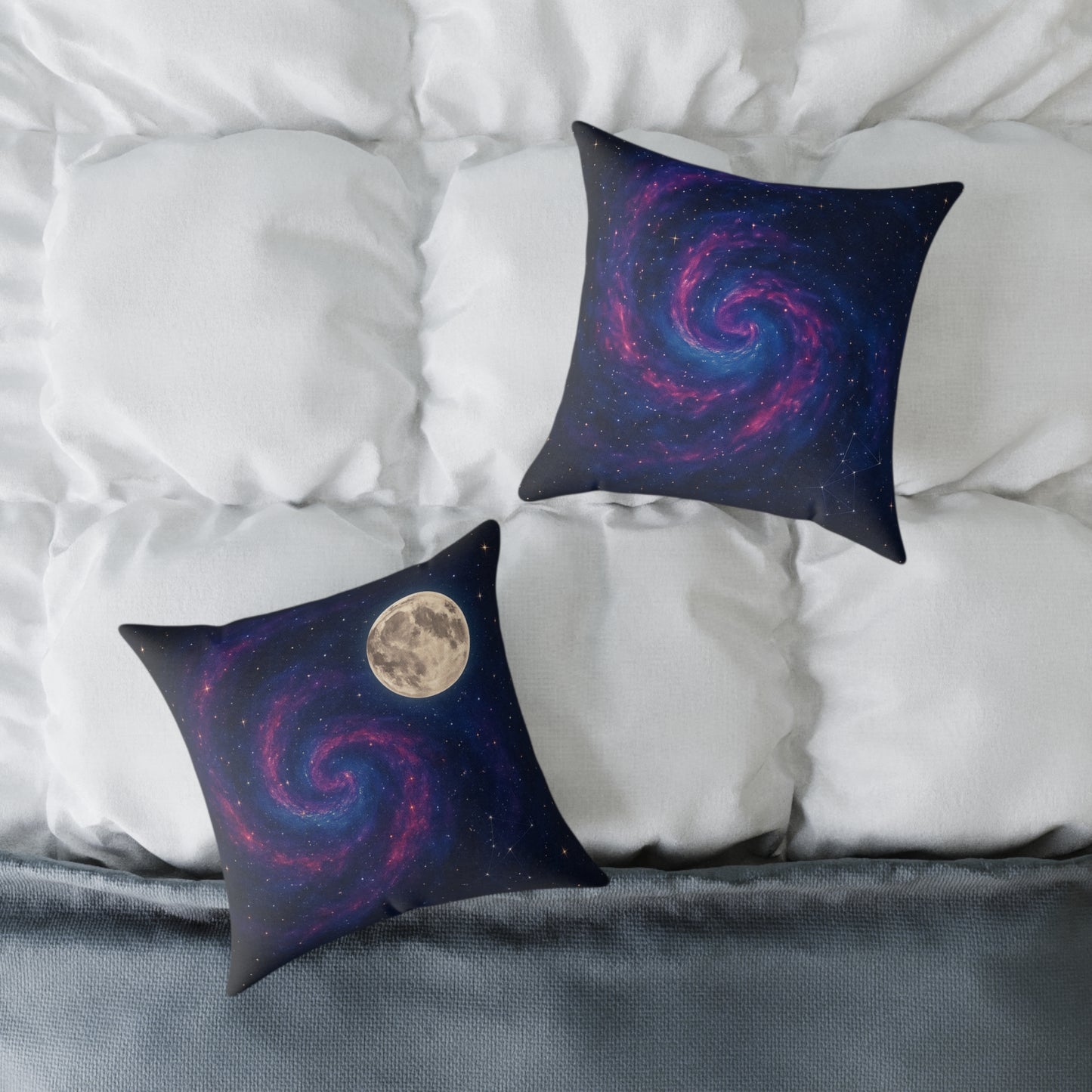Galactic Spiral Pillow for Cosmic Decor, Space Themed Cushion, Astronaut Bedroom, Galaxy Throw Pillow, Celestial Home Accessory