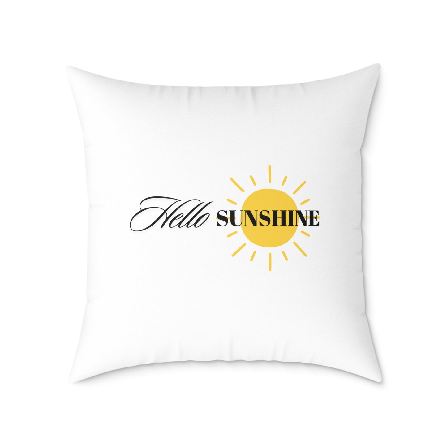 Hello Sunshine Pillow, Decorative Cushion, Home Decor Ideas, Gift for Her, Summer Decor, Cheerful Accent Pillow