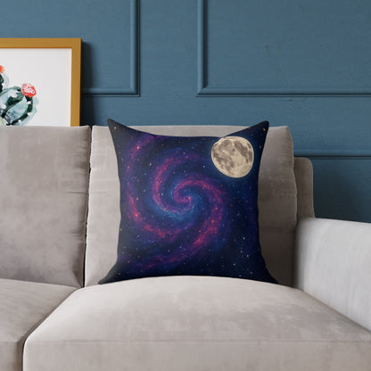 Galactic Spiral Pillow for Cosmic Decor, Space Themed Cushion, Astronaut Bedroom, Galaxy Throw Pillow, Celestial Home Accessory