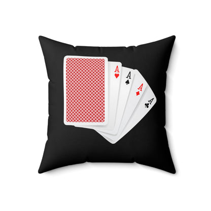 “Ace” Poker Themed Decorative Pillow