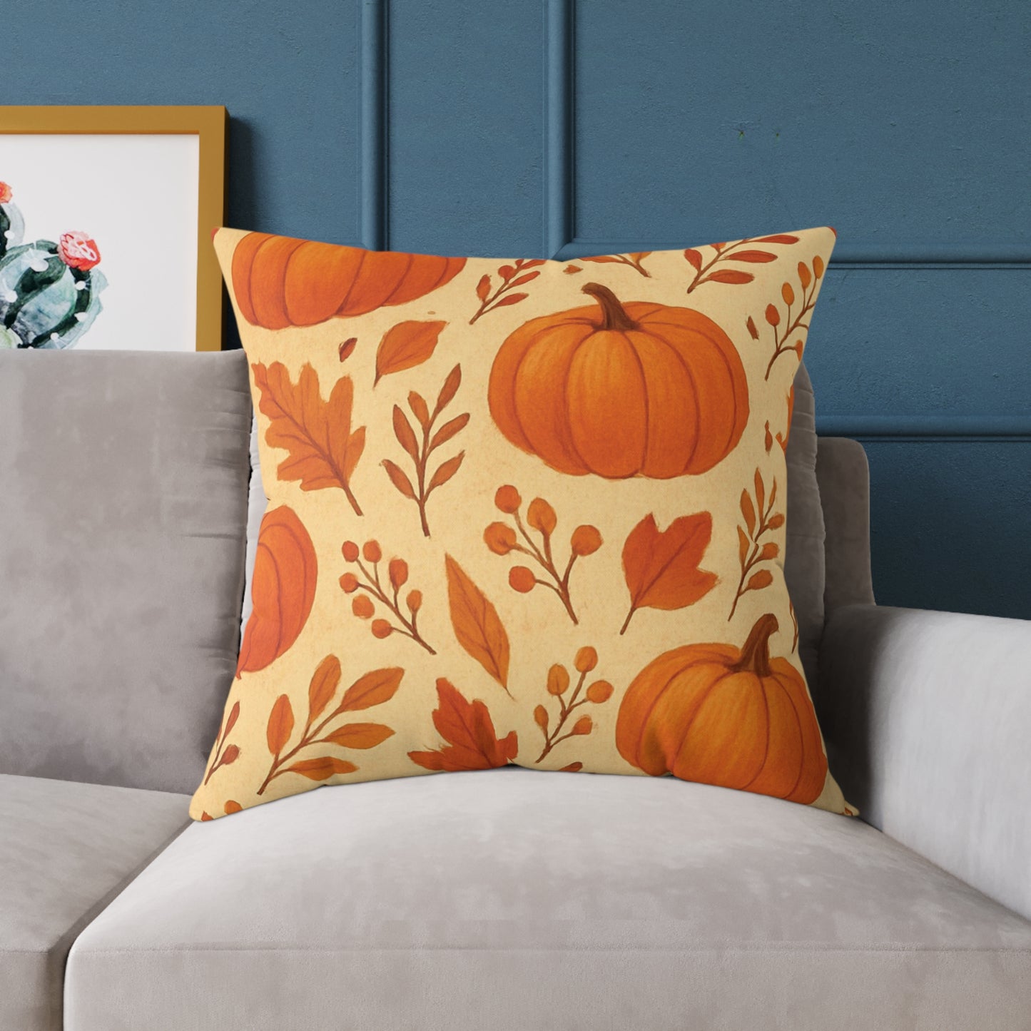 “Casperita” Hello Autumn Canvas Pillow
