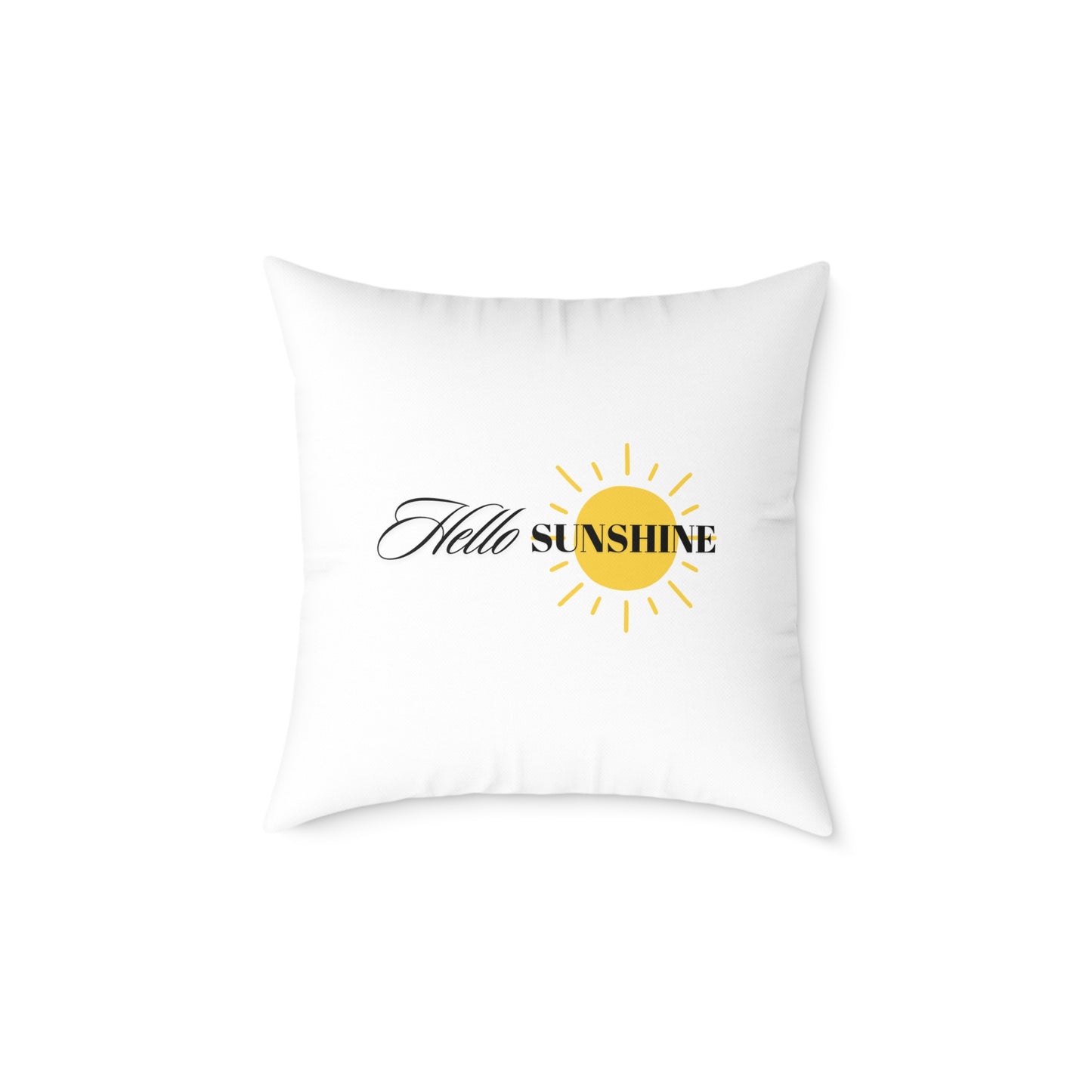 Hello Sunshine Pillow, Decorative Cushion, Home Decor Ideas, Gift for Her, Summer Decor, Cheerful Accent Pillow