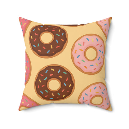 “Donut Café” Square Pillow