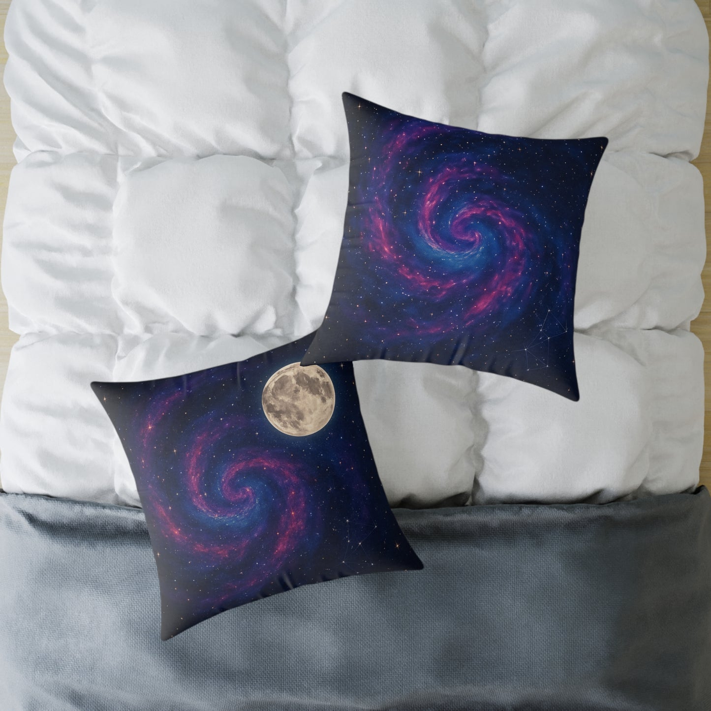 Galactic Spiral Pillow for Cosmic Decor, Space Themed Cushion, Astronaut Bedroom, Galaxy Throw Pillow, Celestial Home Accessory