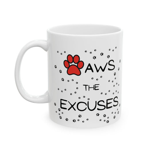 Dog Lover Ceramic Mug — Paw Print Coffee Cup (11oz & 15oz) -CozyDreamzLLC