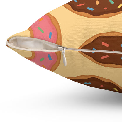 “Donut Café” Square Pillow