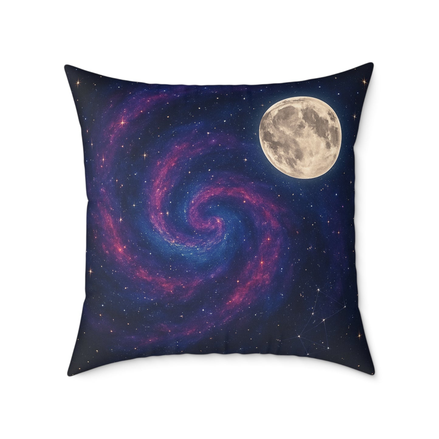 Galactic Spiral Pillow for Cosmic Decor, Space Themed Cushion, Astronaut Bedroom, Galaxy Throw Pillow, Celestial Home Accessory