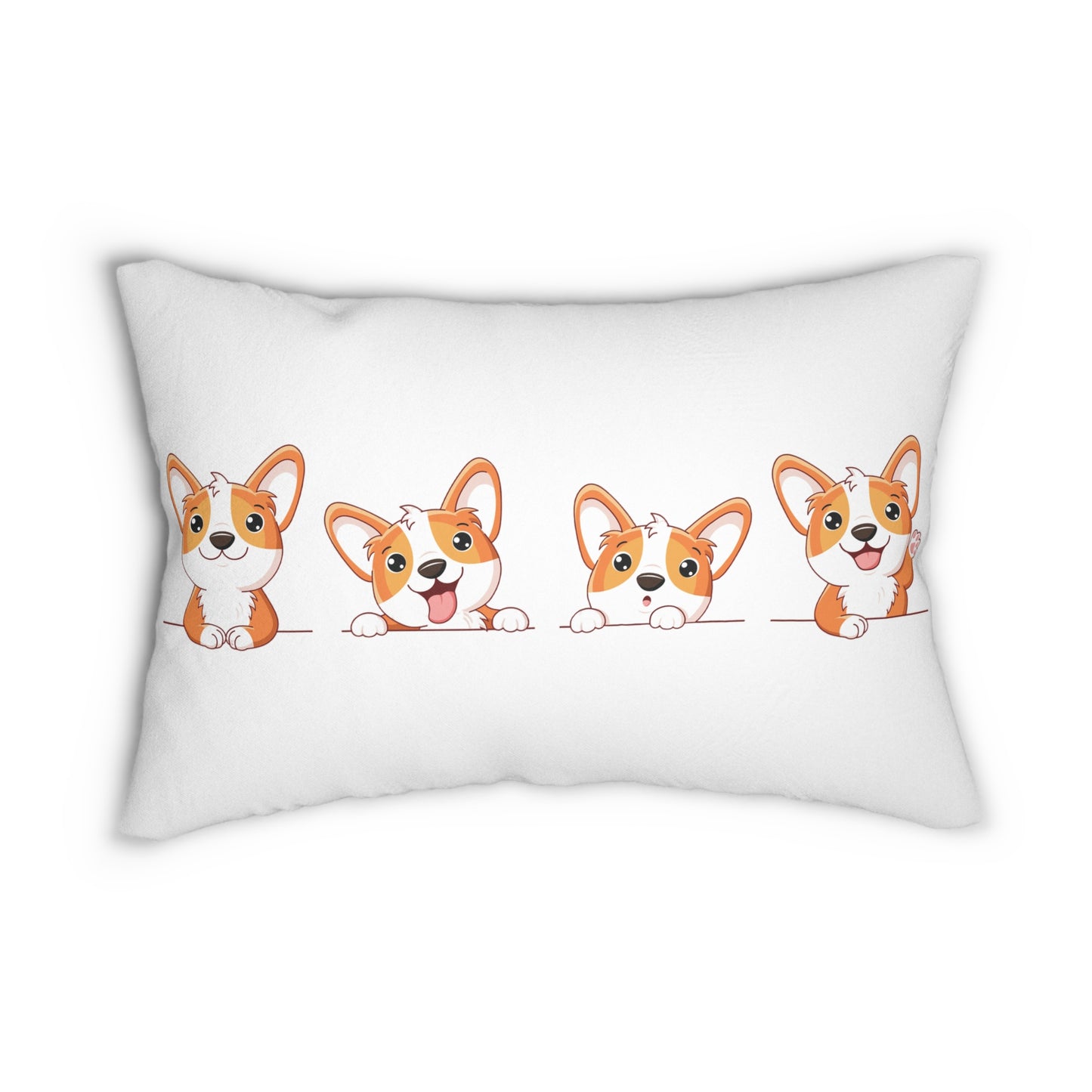 “Furry Buddy” Lumbar Pillow - Adorable Dog Decor for Pet Lovers