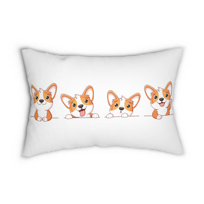 “Furry Buddy” Lumbar Pillow - Adorable Dog Decor for Pet Lovers