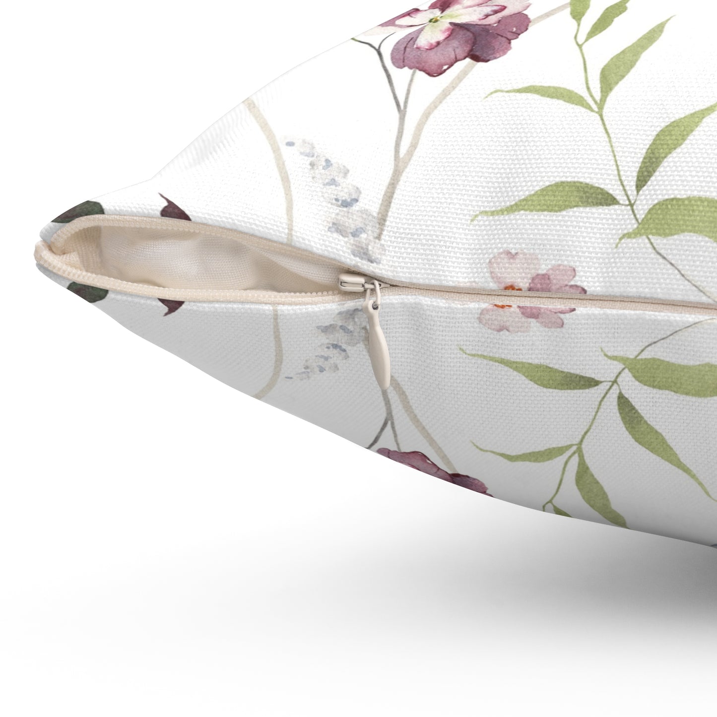 Floral Bird Pattern Pillow, Home Decor Accent, Cozy Living Room Decoration, Gift for Bird Lovers, Spring Home Accessories