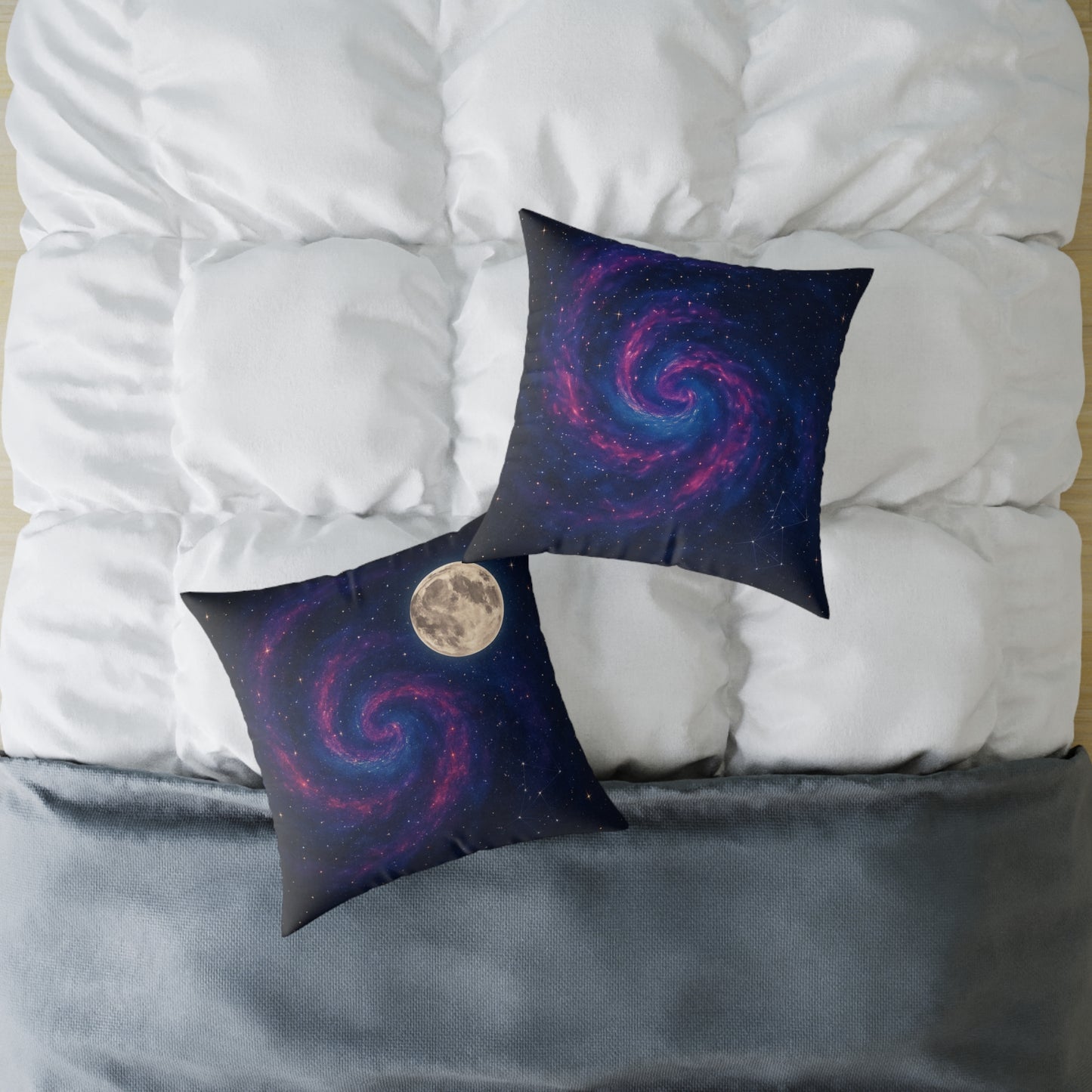 Galactic Spiral Pillow for Cosmic Decor, Space Themed Cushion, Astronaut Bedroom, Galaxy Throw Pillow, Celestial Home Accessory