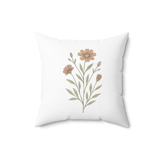 Neutral Daisy Accent Cushion Pillow