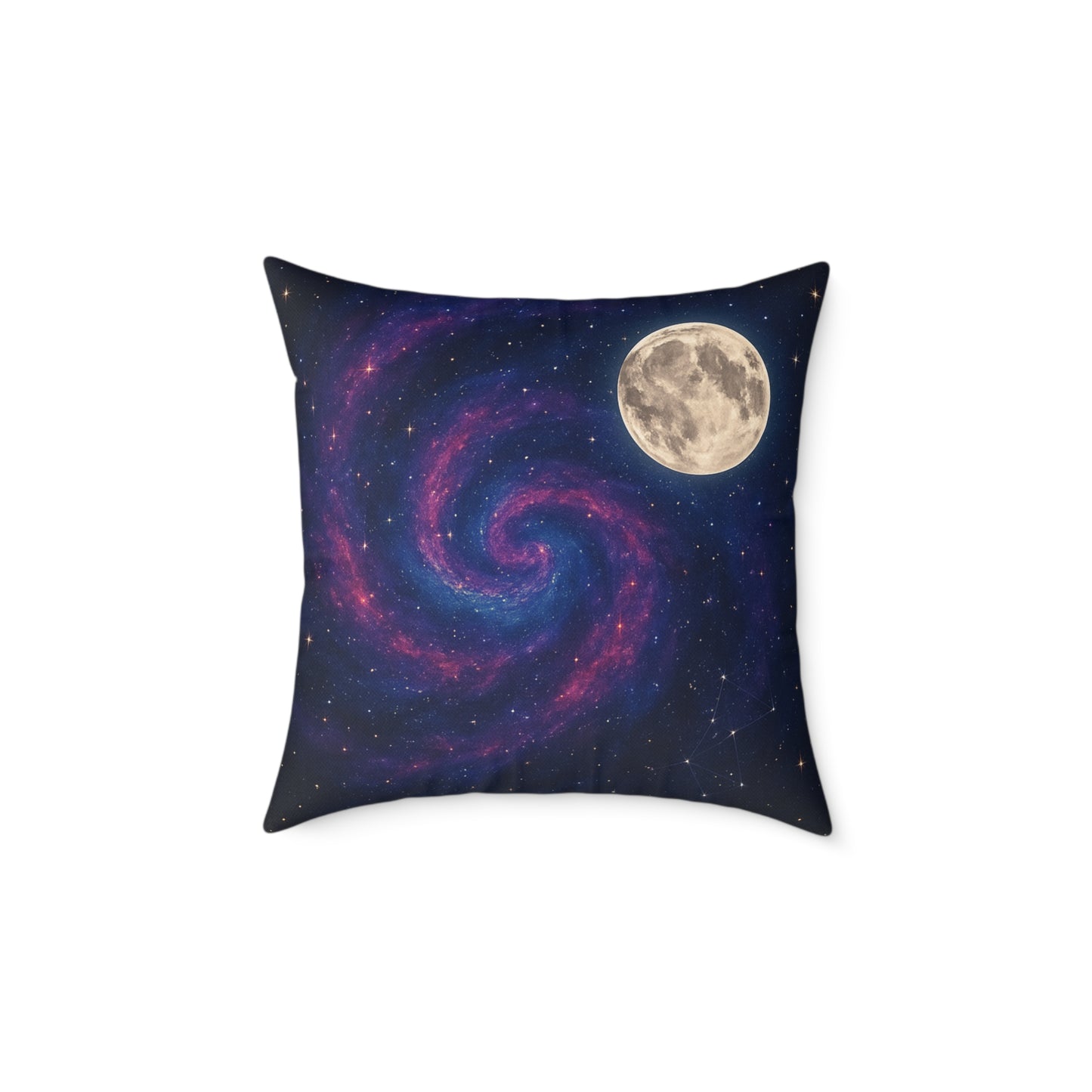 Galactic Spiral Pillow for Cosmic Decor, Space Themed Cushion, Astronaut Bedroom, Galaxy Throw Pillow, Celestial Home Accessory