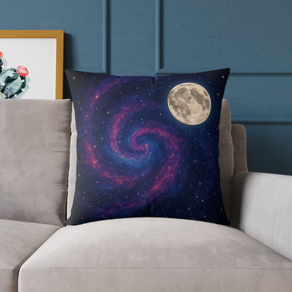 Galactic Spiral Pillow for Cosmic Decor, Space Themed Cushion, Astronaut Bedroom, Galaxy Throw Pillow, Celestial Home Accessory