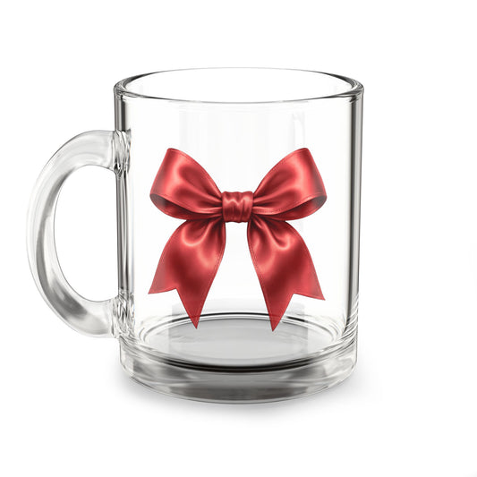 “Jolly Bow” Glass Mug
