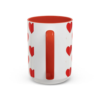 Red Hearts Valentine Ceramic Mug (11/15oz)