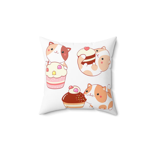 “Sweetie Pie” Spun Square Pillow