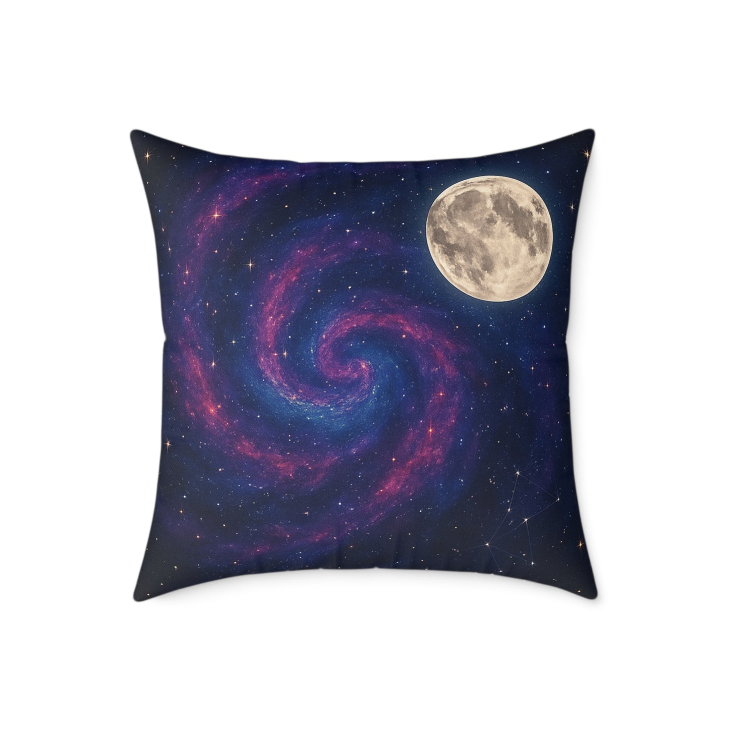 Galactic Spiral Pillow for Cosmic Decor, Space Themed Cushion, Astronaut Bedroom, Galaxy Throw Pillow, Celestial Home Accessory
