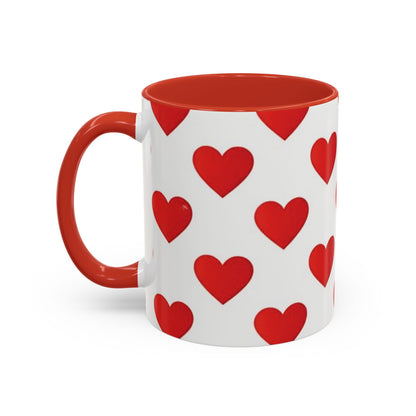 Red Hearts Valentine Ceramic Mug (11/15oz)